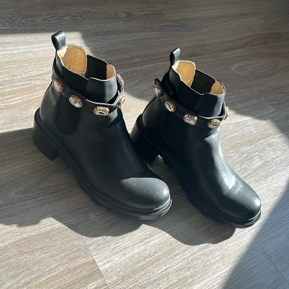 Steve Madden Ankle Boots with Gems